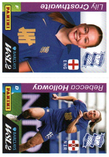 #460 Lily Crosthwaite/ Rebecca Holloway (Birmingham City) Panini Women's Super League 2026 Sticker Collection