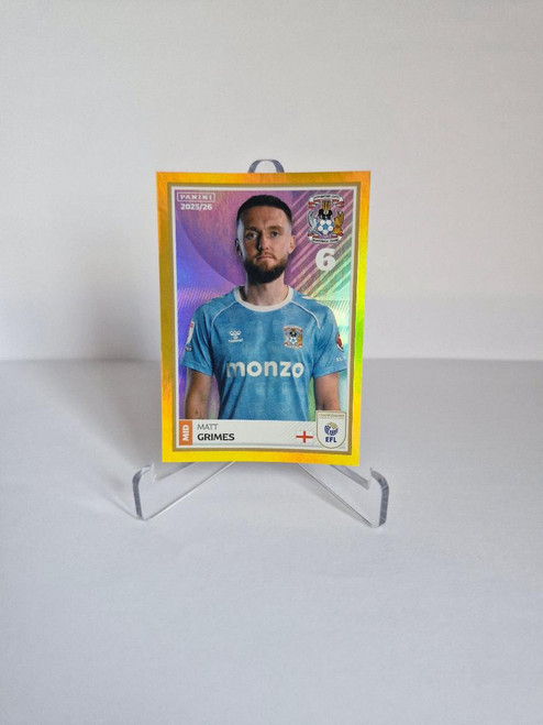 #99 Matt Grimes (Coventry City) Panini EFL 2025/26 Sticker Collection GOLD PARALLEL