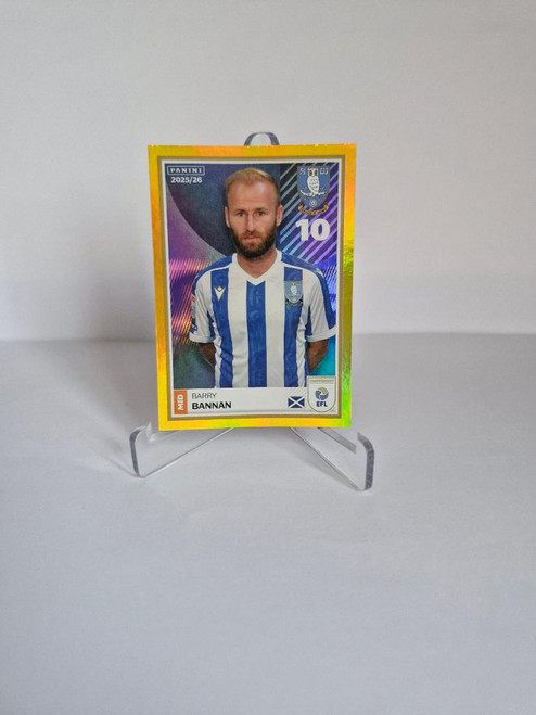#359 Barry Bannan (Sheffield Wednesday) Panini EFL 2025/26 Sticker Collection GOLD PARALLEL