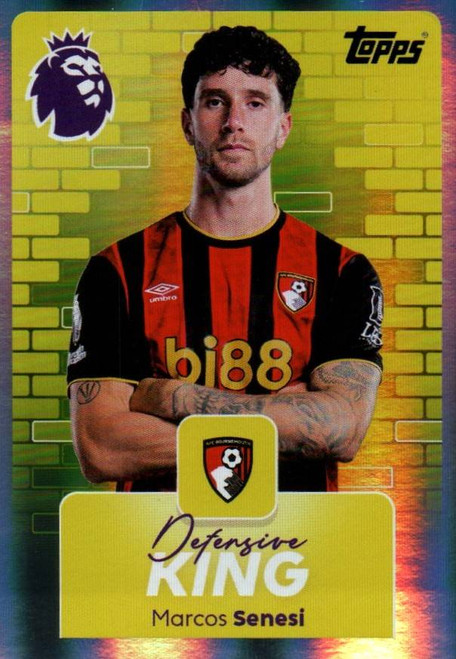 #92 Marcos Senesi (AFC Bournemouth) Topps Premier League Stickers 2026 DEFENSIVE KING