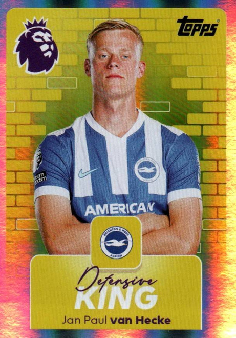 #144 Jan Paul van Hecke (Brighton & Hove Albion) Topps Premier League Stickers 2026 DEFENSIVE KING