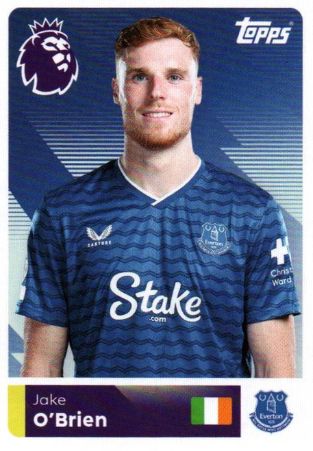 #230 Jake O'Brien (Everton) Topps Premier League Stickers 2026