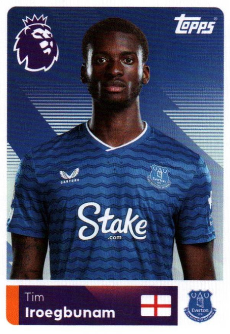#234 Tim Iroegbunam (Everton) Topps Premier League Stickers 2026