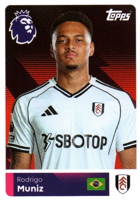 #270 Rodrigo Muniz (Fulham) Topps Premier League Stickers 2026