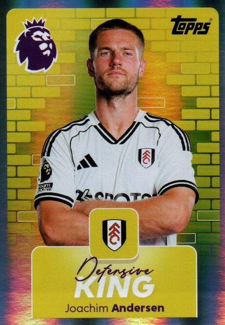 #274 Joachim Andersen (Fulham) Topps Premier League Stickers 2026 DEFENSIVE KING