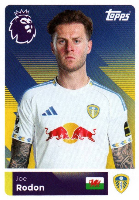 #296 Joe Rodon (Leeds United) Topps Premier League Stickers 2026