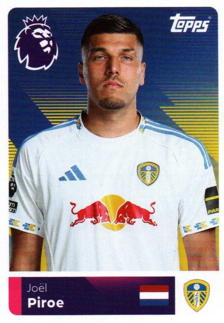 #312 Joel Piroe (Leeds United) Topps Premier League Stickers 2026