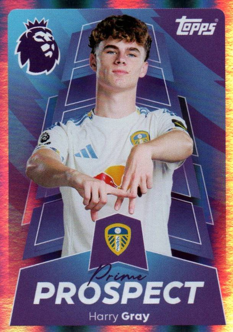 #315 Harry Gray (Leeds United) Topps Premier League Stickers 2026 PRIME PROSPECT