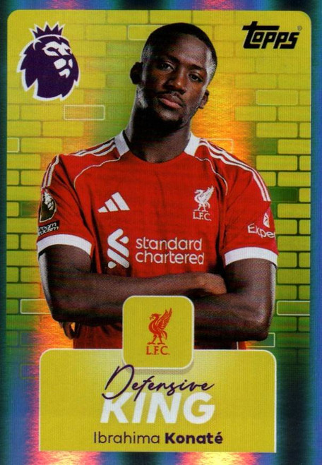 #342 Ibrahima Konate (Liverpool) Topps Premier League Stickers 2026 DEFENSIVE KING