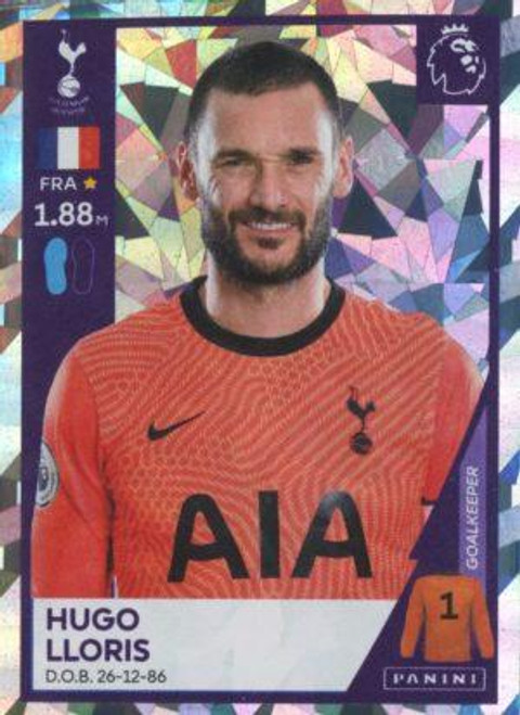 #528 Hugo Lloris (Tottenham Hotspur) Panini Premier League 2021 Sticker Collection