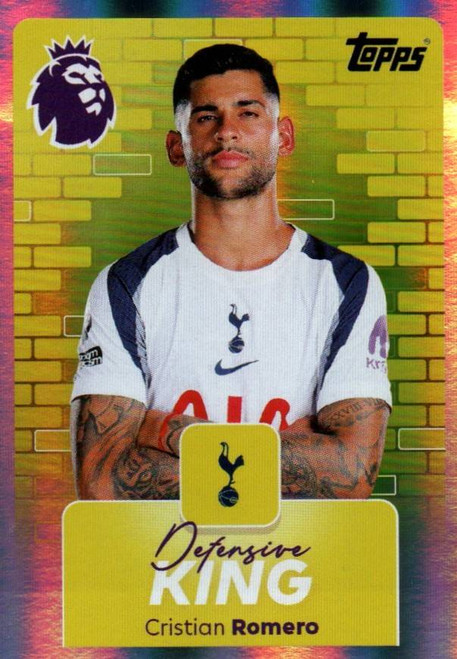 #498 Cristian Romero (Tottenham Hotspur) Topps Premier League Stickers 2026 DEFENSIVE KING