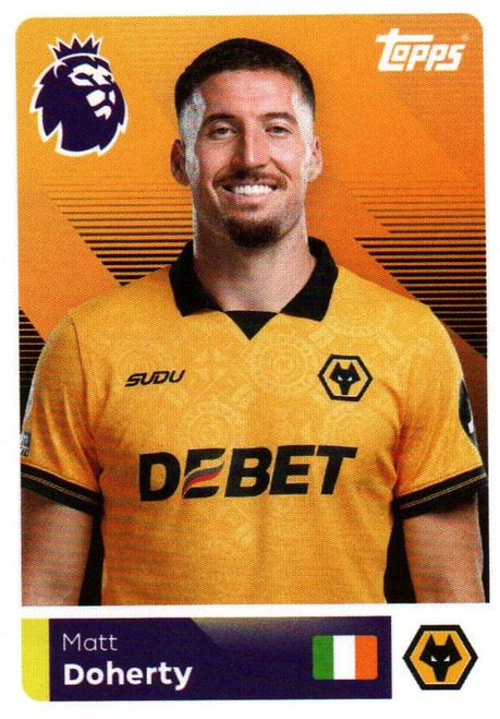 #531 Matt Doherty (Wolverhampton Wanderers) Topps Premier League Stickers 2026