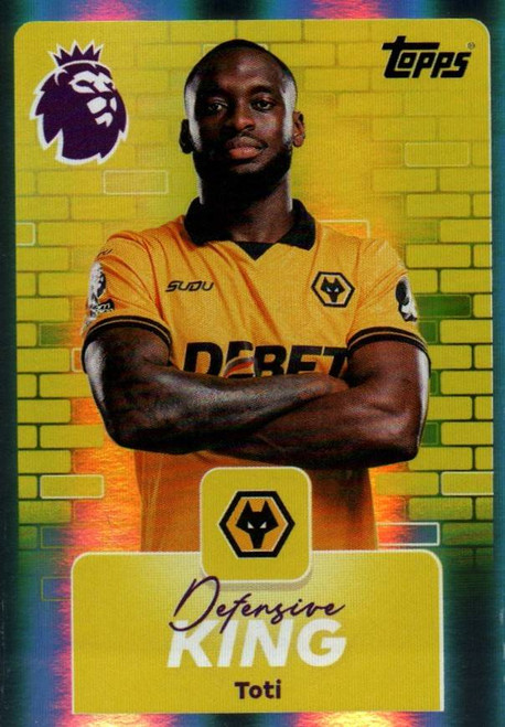 #550 Toti (Wolverhampton Wanderers) Topps Premier League Stickers 2026 DEFENSIVE KING