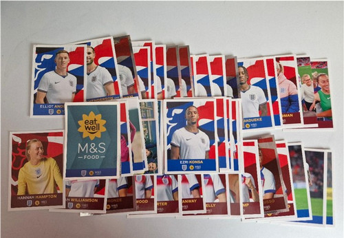 PANINI M&S EAT WELL OFFICIAL ENGLAND STICKER COLLECTION 2026 - FULL 50 STICKER SET