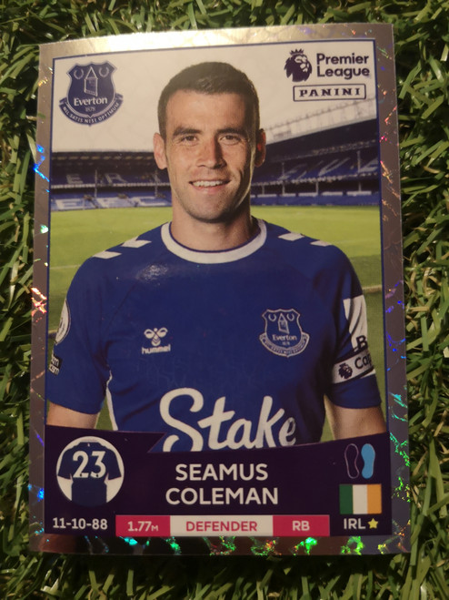 #235 Seamus Coleman (Everton) Panini Premier League 2023 Sticker Collection