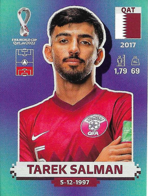 #QAT11 Tarek Salman (Qatar) Panini Qatar 2022 World Cup Sticker Collection #QAT11 Tarek Salman (Qatar) Panini Qatar 2022 World Cup Sticker Collection