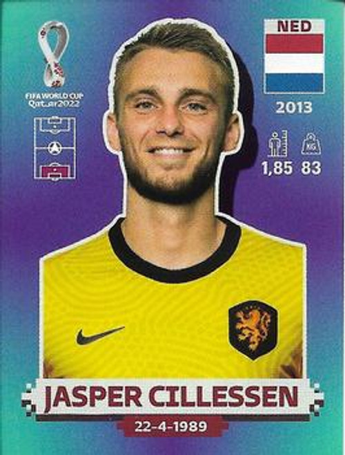 #NED4 Jasper Cillessen (Netherlands) Panini Qatar 2022 World Cup Sticker Collection #NED4 Jasper Cillessen (Netherlands) Panini Qatar 2022 World Cup Sticker Collection