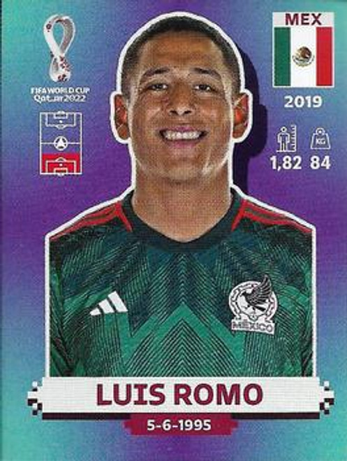 #MEX9 Luis Romo (Mexico) Panini Qatar 2022 World Cup Sticker Collection #MEX9 Luis Romo (Mexico) Panini Qatar 2022 World Cup Sticker Collection