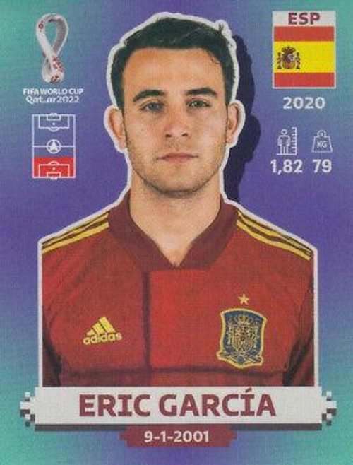#ESP6 Eric García (Spain) Panini Qatar 2022 World Cup Sticker Collection #ESP6 Eric García (Spain) Panini Qatar 2022 World Cup Sticker Collection