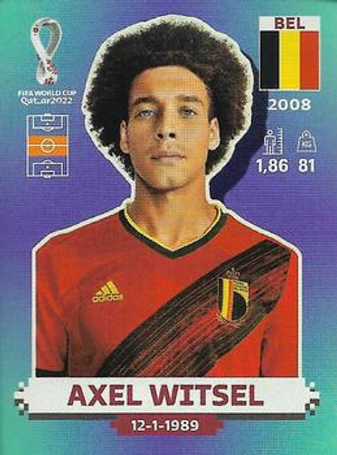 #BEL16 Axel Witsel (Belgium) Panini Qatar 2022 World Cup Sticker Collection #BEL16 Axel Witsel (Belgium) Panini Qatar 2022 World Cup Sticker Collection