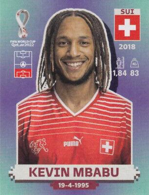 #SUI7 Kevin Mbabu (Switzerland) Panini Qatar 2022 World Cup Sticker Collection #SUI7 Kevin Mbabu (Switzerland) Panini Qatar 2022 World Cup Sticker Collection