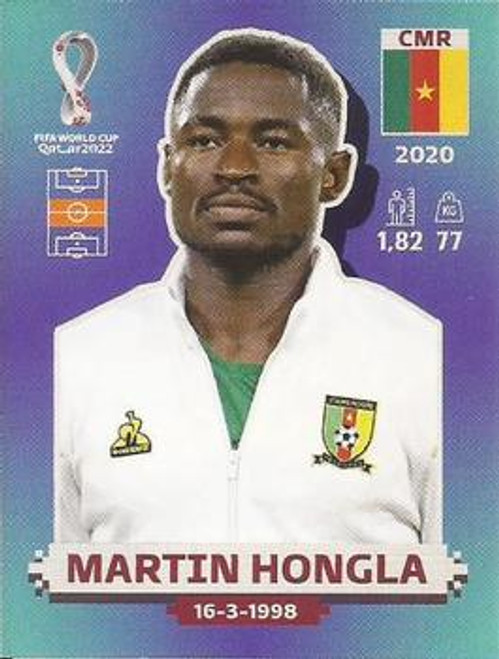 #CMR11 Martin Hongla (Cameroon) Panini Qatar 2022 World Cup Sticker Collection