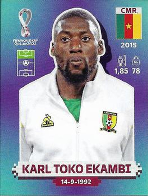 #CMR20 Karl Toko Ekambi (Cameroon) Panini Qatar 2022 World Cup Sticker Collection