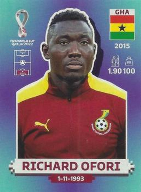 #GHA4 Richard Ofori (Ghana) Panini Qatar 2022 World Cup Sticker Collection