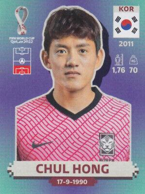 #KOR5 Chul Hong (South Korea) Panini Qatar 2022 World Cup Sticker Collection #KOR5 Chul Hong (South Korea) Panini Qatar 2022 World Cup Sticker Collection