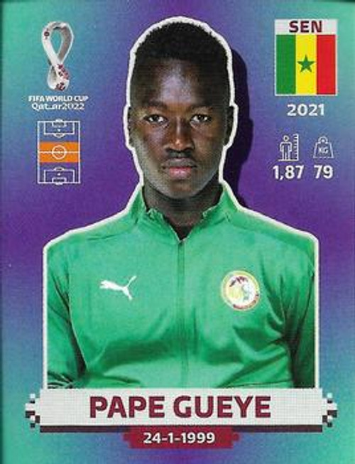 #SEN13 Papa Gueye (Senegal) Panini Qatar 2022 World Cup Sticker Collection #SEN13 Papa Gueye (Senegal) Panini Qatar 2022 World Cup Sticker Collection