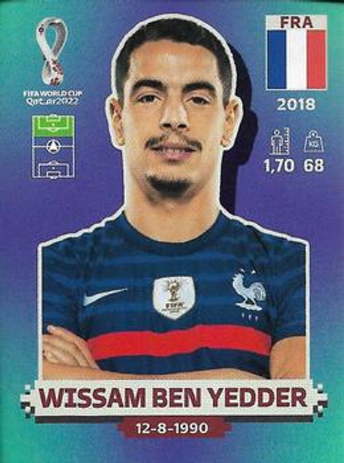 #FRA15 Wissam Ben Yedder (France) Panini Qatar 2022 World Cup Sticker Collection #FRA15 Wissam Ben Yedder (France) Panini Qatar 2022 World Cup Sticker Collection