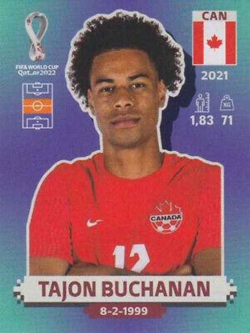 #CAN11 Tajon Buchanan (Canada) Panini Qatar 2022 World Cup Sticker Collection