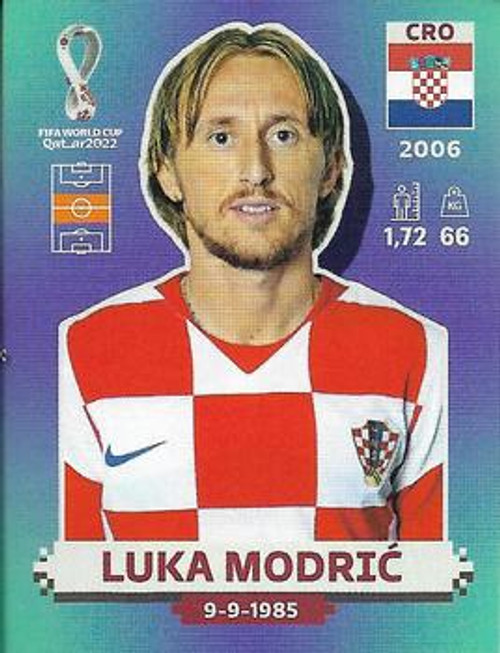 #CRO13 Luka Modric (Croatia) Panini Qatar 2022 World Cup Sticker Collection #CRO13 Luka Modric (Croatia) Panini Qatar 2022 World Cup Sticker Collection