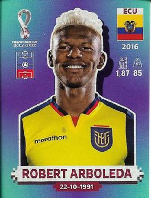 #ECU5 Robert Arboleda (Ecuador) Panini Qatar 2022 World Cup Sticker Collection #ECU5 Robert Arboleda (Ecuador) Panini Qatar 2022 World Cup Sticker Collection