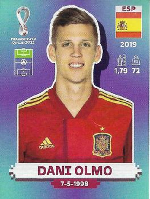 #ESP16 Dani Olmo (Spain) Panini Qatar 2022 World Cup Sticker Collection