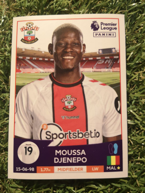 #536 Moussa Djenepo (Southampton) Panini Premier League 2023 Sticker Collection