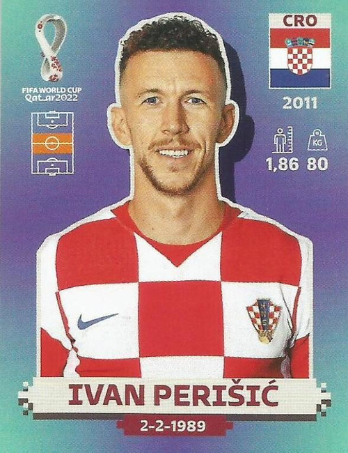 #CRO15 Ivan Perisic (Croatia) Panini Qatar 2022 World Cup Sticker Collection #CRO15 Ivan Perisic (Croatia) Panini Qatar 2022 World Cup Sticker Collection