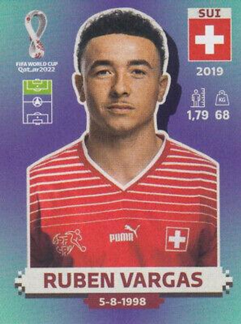#SUI20 Ruben Vargas (Switzerland) Panini Qatar 2022 World Cup Sticker Collection #SUI20 Ruben Vargas (Switzerland) Panini Qatar 2022 World Cup Sticker Collection