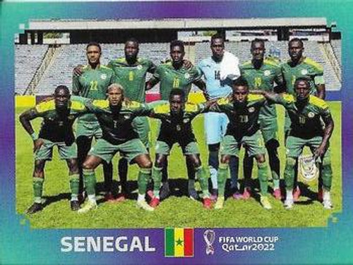 #SEN1 Team Photo (Senegal) Panini Qatar 2022 World Cup Sticker Collection #SEN1 Team Photo (Senegal) Panini Qatar 2022 World Cup Sticker Collection