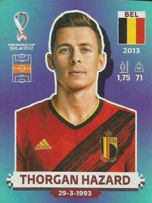 #BEL13 Thorgan Hazard (Belgium) Panini Qatar 2022 World Cup Sticker Collection #BEL13 Thorgan Hazard (Belgium) Panini Qatar 2022 World Cup Sticker Collection