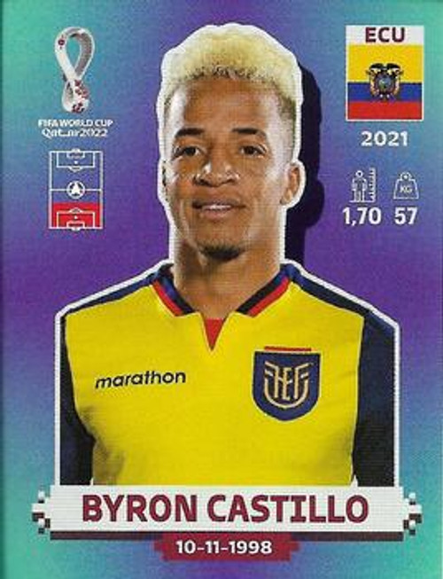 #ECU6 Byron Castillo (Ecuador) Panini Qatar 2022 World Cup Sticker Collection #ECU6 Byron Castillo (Ecuador) Panini Qatar 2022 World Cup Sticker Collection