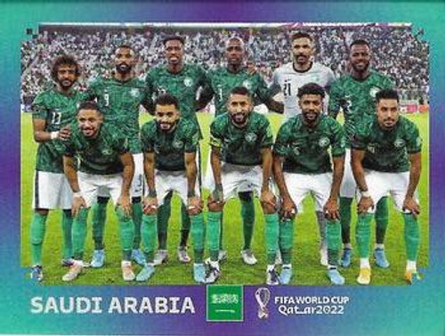 #KSA1 Team Photo (Saudi Arabia) Panini Qatar 2022 World Cup Sticker Collection