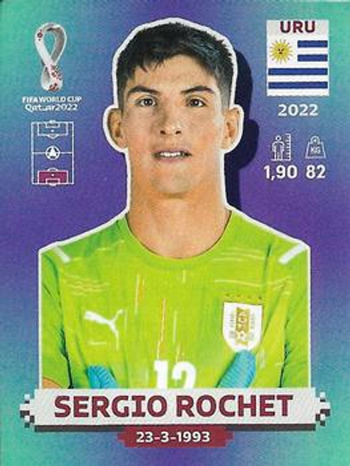 #URU4 Sergio Rochet (Uruguay) Panini Qatar 2022 World Cup Sticker Collection