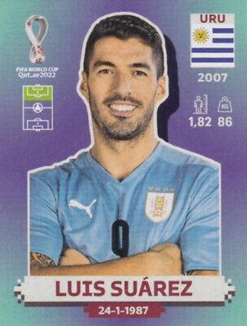 #URU20 Luis Suárez (Uruguay) Panini Qatar 2022 World Cup Sticker Collection #URU20 Luis Suárez (Uruguay) Panini Qatar 2022 World Cup Sticker Collection