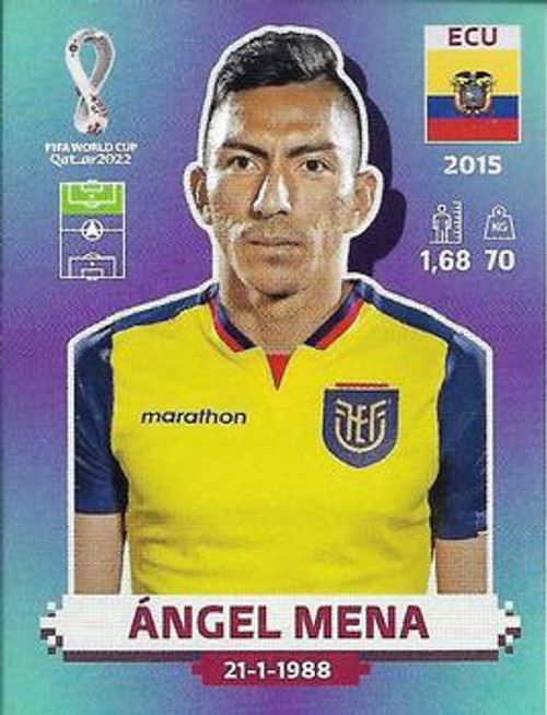 #ECU17 Angel Mena (Ecuador) Panini Qatar 2022 World Cup Sticker Collection #ECU17 Angel Mena (Ecuador) Panini Qatar 2022 World Cup Sticker Collection