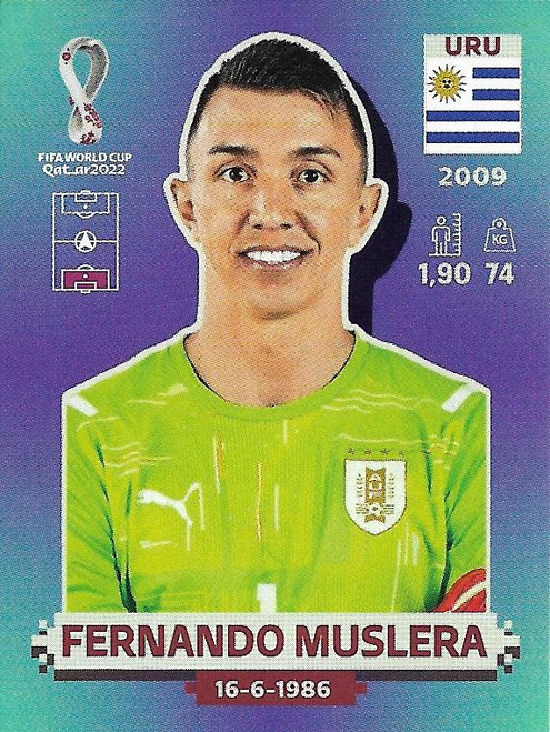 #URU3 Fernando Muslera (Uruguay) Panini Qatar 2022 World Cup Sticker Collection