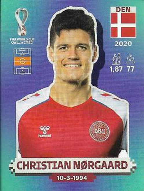 #DEN14 Christian Nørgaard (Denmark) Panini Qatar 2022 World Cup Sticker Collection #DEN14 Christian Nørgaard (Denmark) Panini Qatar 2022 World Cup Sticker Collection