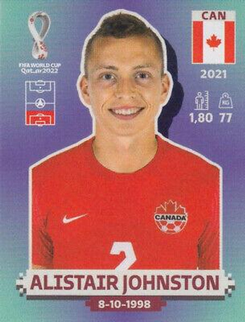 #CAN7 Alistair Johnston (Canada) Panini Qatar 2022 World Cup Sticker Collection