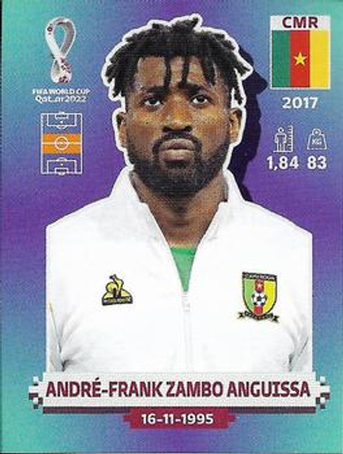 #CMR15 André-Frank Zambo Anguissa (Cameroon) Panini Qatar 2022 World Cup Sticker Collection