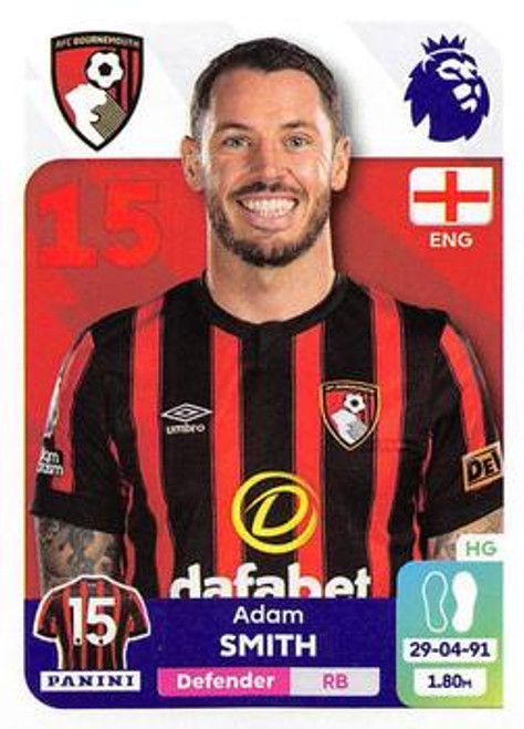 #28 Adam Smith (AFC Bournemouth) Panini Premier League 2024 Sticker Collection